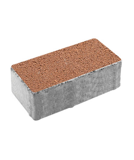 Тротуарная плитка ПРЯМОУГОЛЬНИК (Б.5.П.8) Гранит Оранжевый