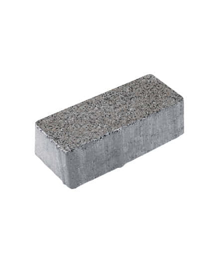 Тротуарная плитка ПРЯМОУГОЛЬНИК (Б.3.П.6) Стоунмикс Кремовый с черным