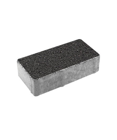 Тротуарная плитка ПРЯМОУГОЛЬНИК (А.2.П.4) Гранит Черный