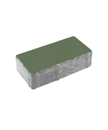 Тротуарная плитка ПРЯМОУГОЛЬНИК (Б.2.П.6) Стандарт Зеленый