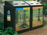 Контейнерный шкаф для раздельного сбора «Лайм XL»