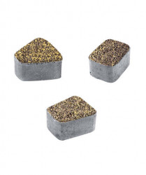 Тротуарная плитка КЛАССИКО (Б.2.КО.6) Листопад гранит Янтарь, КОМПЛЕКТ ИЗ 3 ВИДОВ ПЛИТ