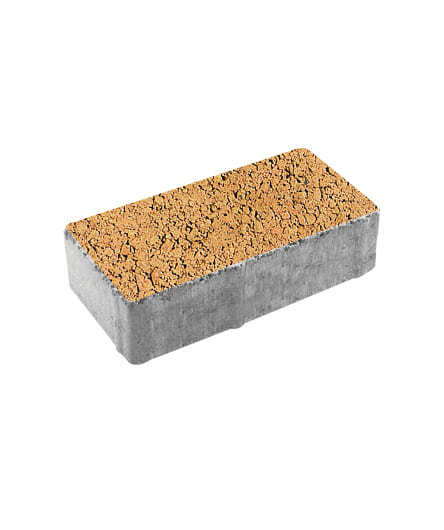 Тротуарная плитка ПРЯМОУГОЛЬНИК (А.2.П.4) Листопад гладкий Сахара