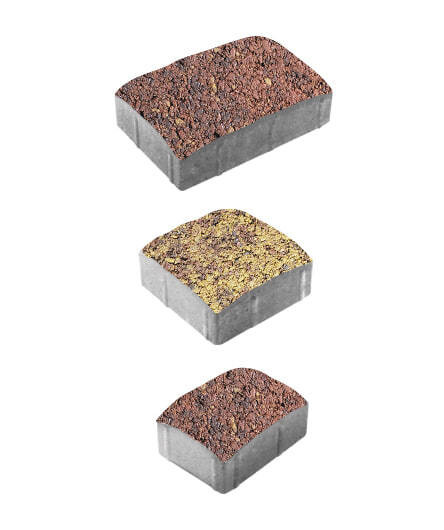 Тротуарная плитка УРИКО (Б.1.УР.6) Листопад гранит Осень