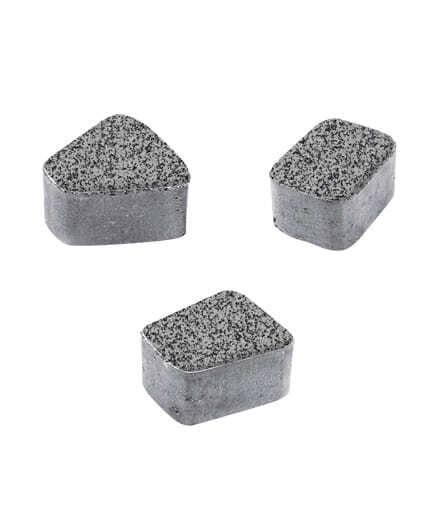 Тротуарная плитка КЛАССИКО (Б.2.КО.6) Стоунмикс Серый с черным, КОМПЛЕКТ ИЗ 3 ВИДОВ ПЛИТ