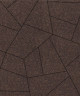 Тротуарная плитка ОРИГАМИ (Б.4.ФСМ.8) Стандарт (гладкий) Коричневый, КОМПЛЕКТ ИЗ 6 ВИДОВ ПЛИТ