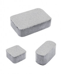 Тротуарная плитка КЛАССИКО (Б.1.КО.6) Стандарт Белый, КОМПЛЕКТ ИЗ 3 ВИДОВ ПЛИТ