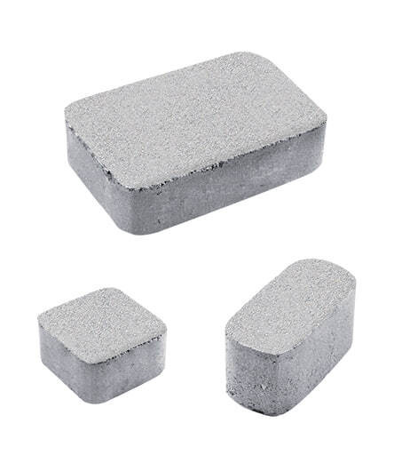 Тротуарная плитка КЛАССИКО (Б.1.КО.6) Стандарт Белый, КОМПЛЕКТ ИЗ 3 ВИДОВ ПЛИТ