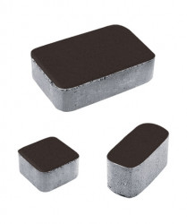 Тротуарная плитка КЛАССИКО (Б.1.КО.6) Стандарт Коричневый, КОМПЛЕКТ ИЗ 3 ВИДОВ ПЛИТ