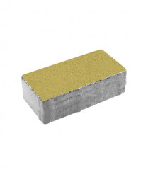 Тротуарная плитка ПРЯМОУГОЛЬНИК (Б.2.П.8) Стандарт Желтый