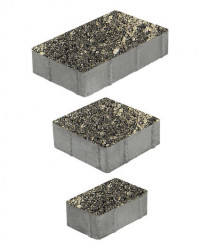 Тротуарная плитка СТАРЫЙ ГОРОД (Б.1.ФСМ.6) Листопад гладкий Старый замок, КОМПЛЕКТ ИЗ 3 ВИДОВ ПЛИТ