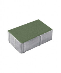 Тротуарная плитка ПРЯМОУГОЛЬНИК (Б.1.П.8) Стандарт Зеленый