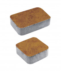 Тротуарная плитка КЛАССИКО (А.1.КО.4) Листопад гладкий Каир, КОМПЛЕКТ ИЗ 2 ВИДОВ ПЛИТ