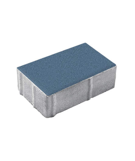 Тротуарная плитка ПРЯМОУГОЛЬНИК (Б.1.П.8) Стандарт Синий