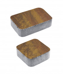 Тротуарная плитка КЛАССИКО (А.1.КО.4) Листопад гладкий Осень, КОМПЛЕКТ ИЗ 2 ВИДОВ ПЛИТ