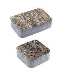 Тротуарная плитка КЛАССИКО (А.1.КО.4) Листопад гладкий Хаски, КОМПЛЕКТ ИЗ 2 ВИДОВ ПЛИТ