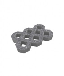 Тротуарная плитка ГАЗОННАЯ РЕШЕТКА (Б.1.ГР.8) Гранит Серый