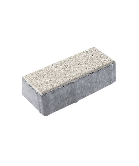 Тротуарная плитка ПРЯМОУГОЛЬНИК (Б.3.П.6) Гранит Белый