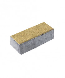 Тротуарная плитка ПРЯМОУГОЛЬНИК (Б.3.П.6) Гранит Желтый