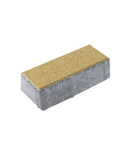 Тротуарная плитка ПРЯМОУГОЛЬНИК (Б.3.П.6) Гранит Желтый