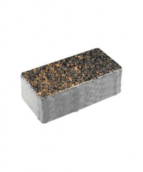 Тротуарная плитка ПРЯМОУГОЛЬНИК (Б.2.П.8) Листопад гранит Мустанг