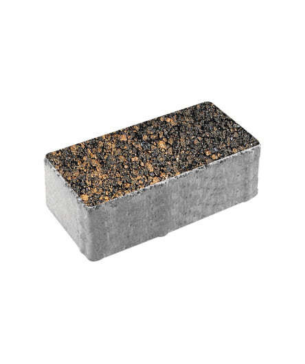 Тротуарная плитка ПРЯМОУГОЛЬНИК (Б.2.П.8) Листопад гранит Мустанг