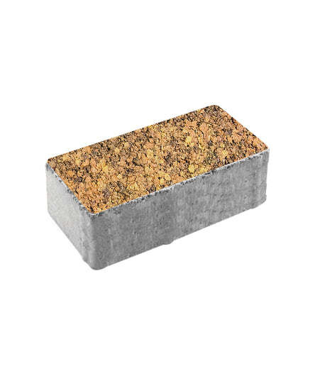 Тротуарная плитка ПРЯМОУГОЛЬНИК (Б.2.П.8) Листопад гранит Саванна