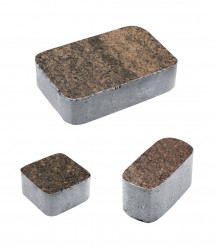 Тротуарная плитка КЛАССИКО (Б.1.КО.6) Листопад гранит Шелковица, КОМПЛЕКТ ИЗ 3 ВИДОВ ПЛИТ