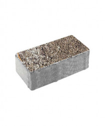 Тротуарная плитка ПРЯМОУГОЛЬНИК (Б.2.П.8) Листопад гранит Хаски