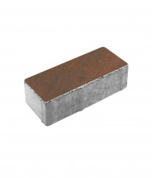 Тротуарная плитка ПРЯМОУГОЛЬНИК (Б.3.П.6) Листопад гладкий Клинкер