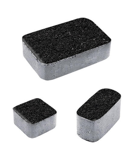 Тротуарная плитка КЛАССИКО (Б.1.КО.6) Стоунмикс Черный, КОМПЛЕКТ ИЗ 3 ВИДОВ ПЛИТ