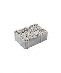 Тротуарная плитка ПРЯМОУГОЛЬНИК (Б.1.П.8) Стоунмикс Белый с чёрным