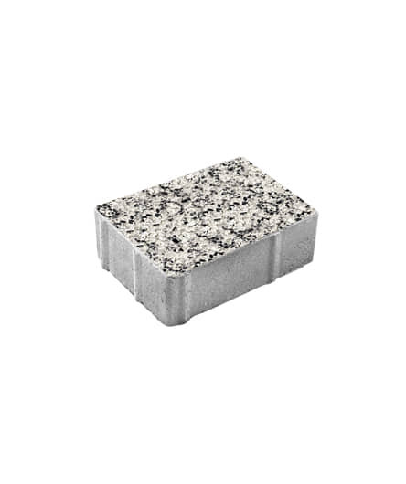 Тротуарная плитка ПРЯМОУГОЛЬНИК (Б.1.П.8) Стоунмикс Белый с чёрным