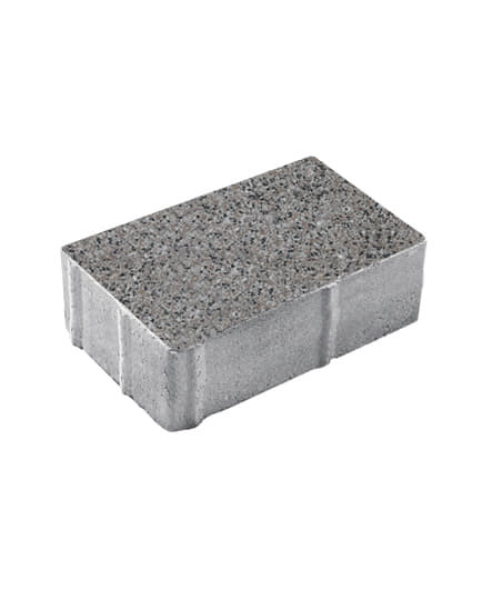 Тротуарная плитка ПРЯМОУГОЛЬНИК (Б.1.П.8) Стоунмикс Кремовый с черным